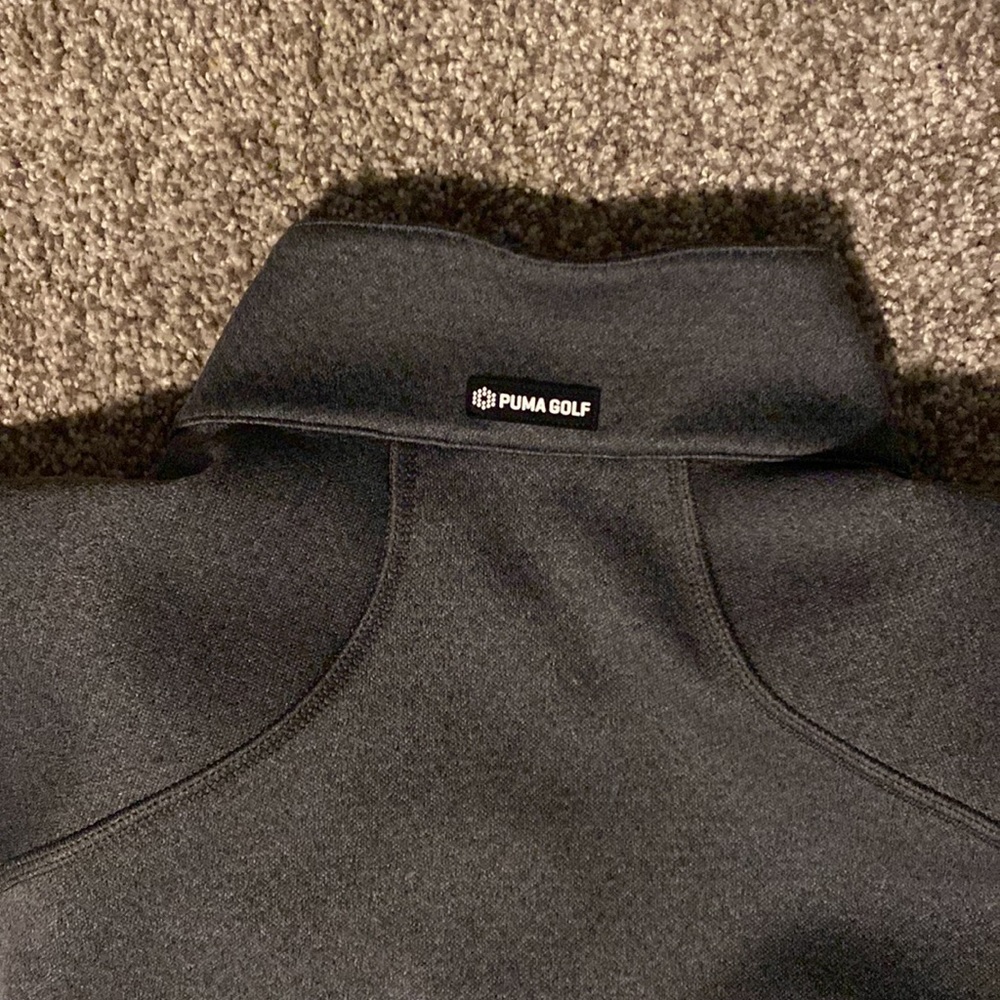 Dark Gray Large Puma Half Zip Golf Pullover. - image 5